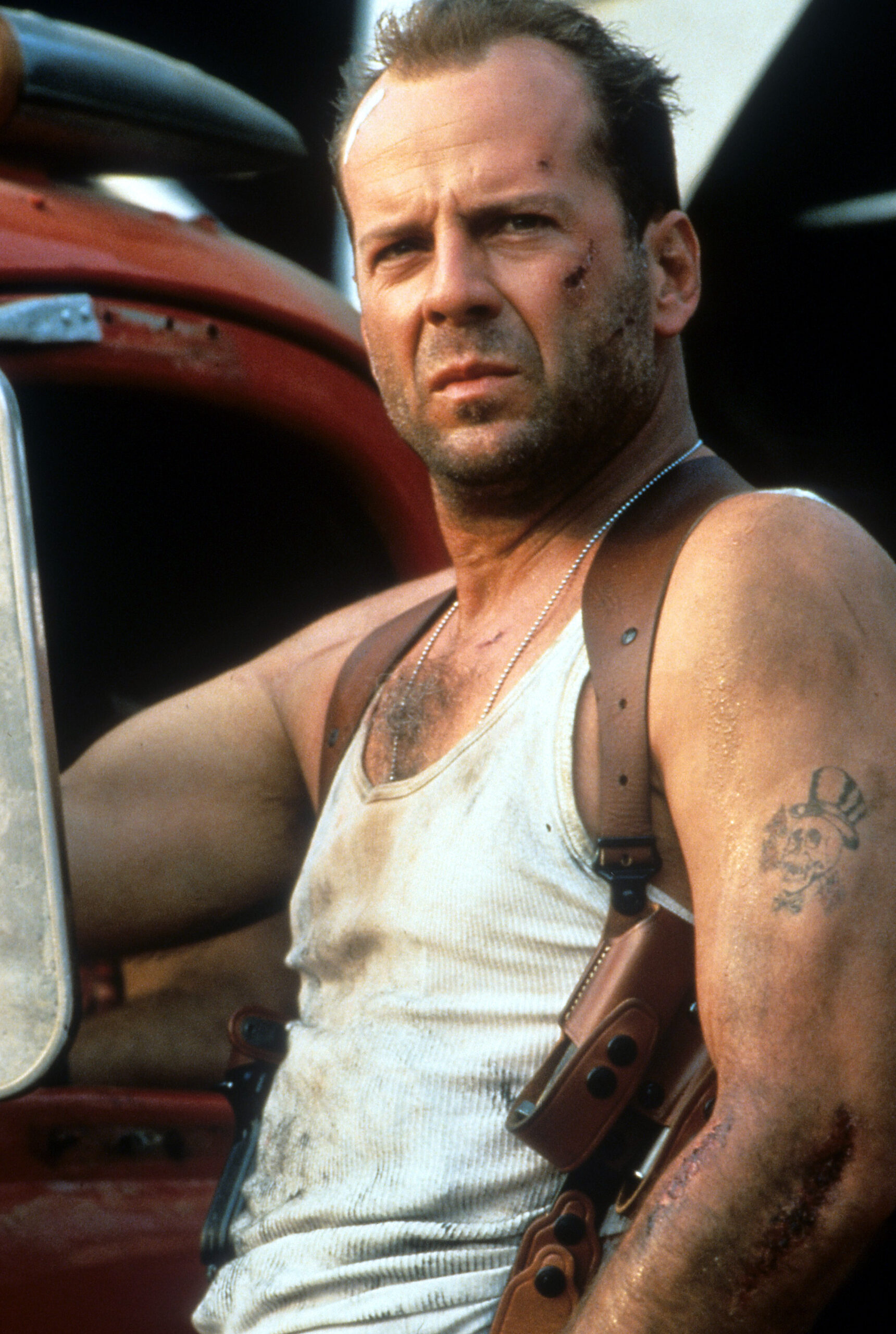 Bruce Willis in his iconic Die Hard role