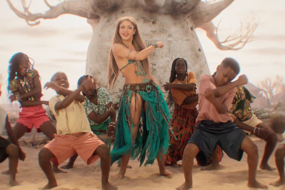 Shakira and Burna Boy in their collaborative music video