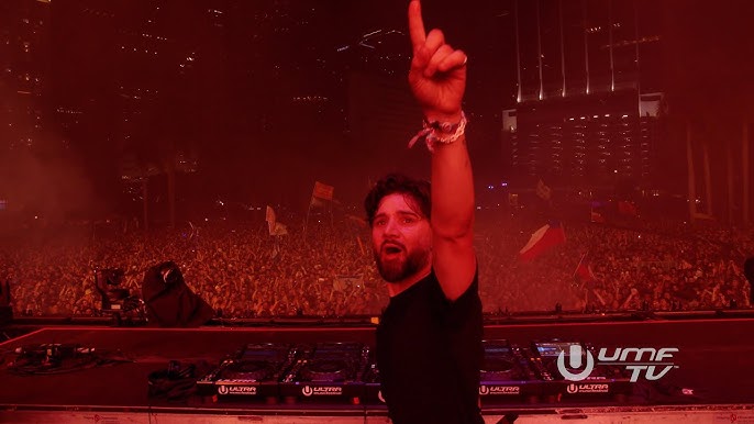 Skrillex performing at an electronic music event