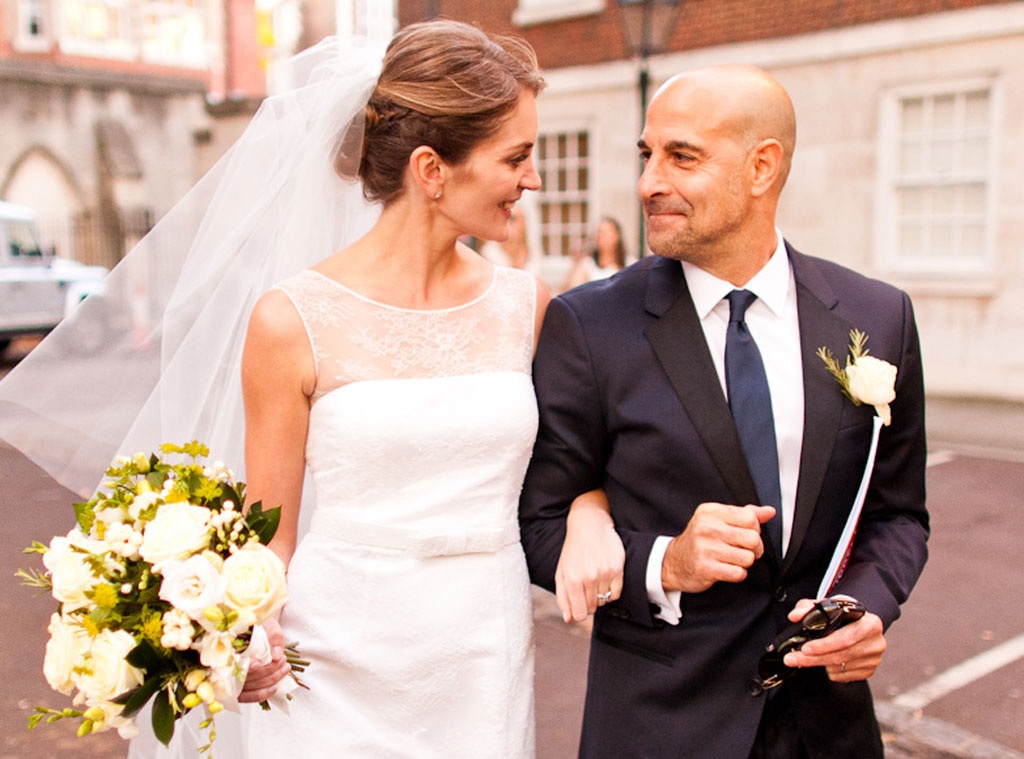 Stanley Tucci and Felicity Blunt wedding ceremony