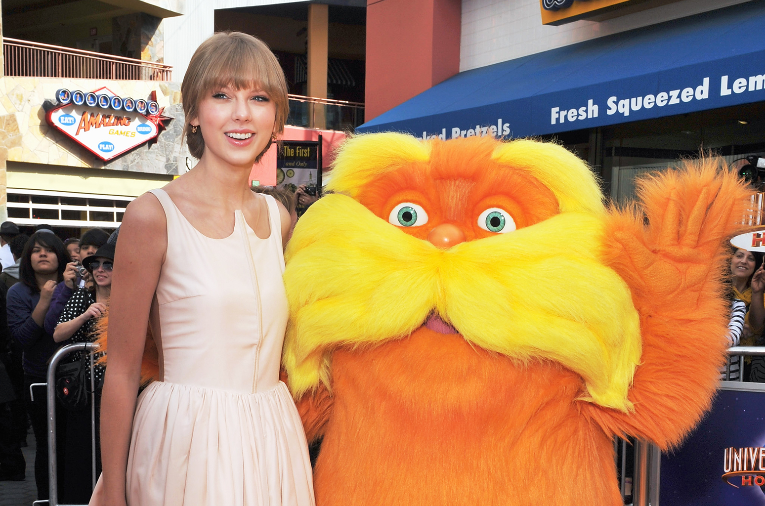 Taylor Swift in recording studio or voice acting context