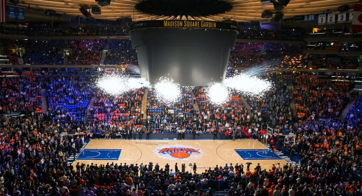 New York Knicks game at Madison Square Garden