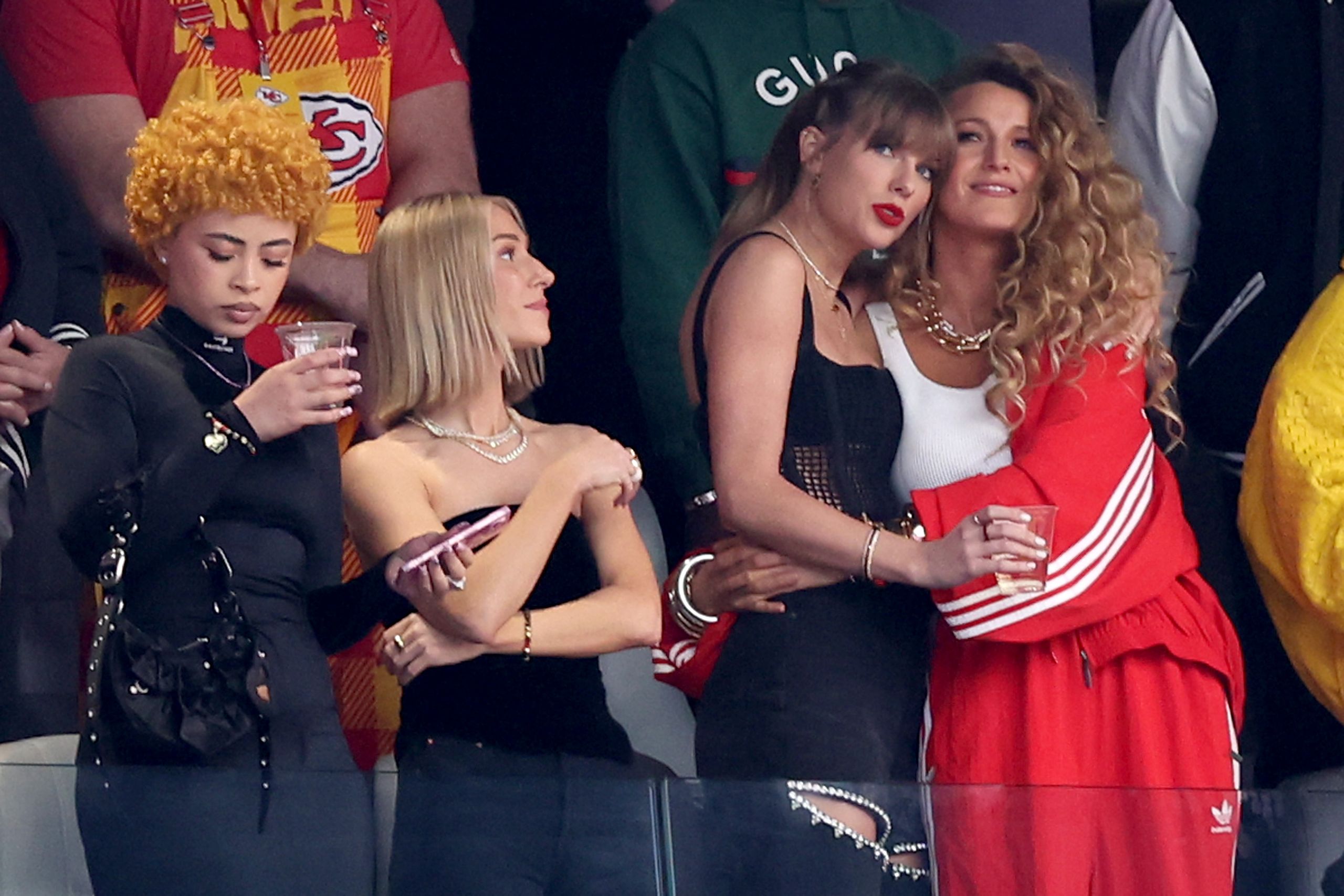 Taylor Swift with Blake Lively and other celebrity friends