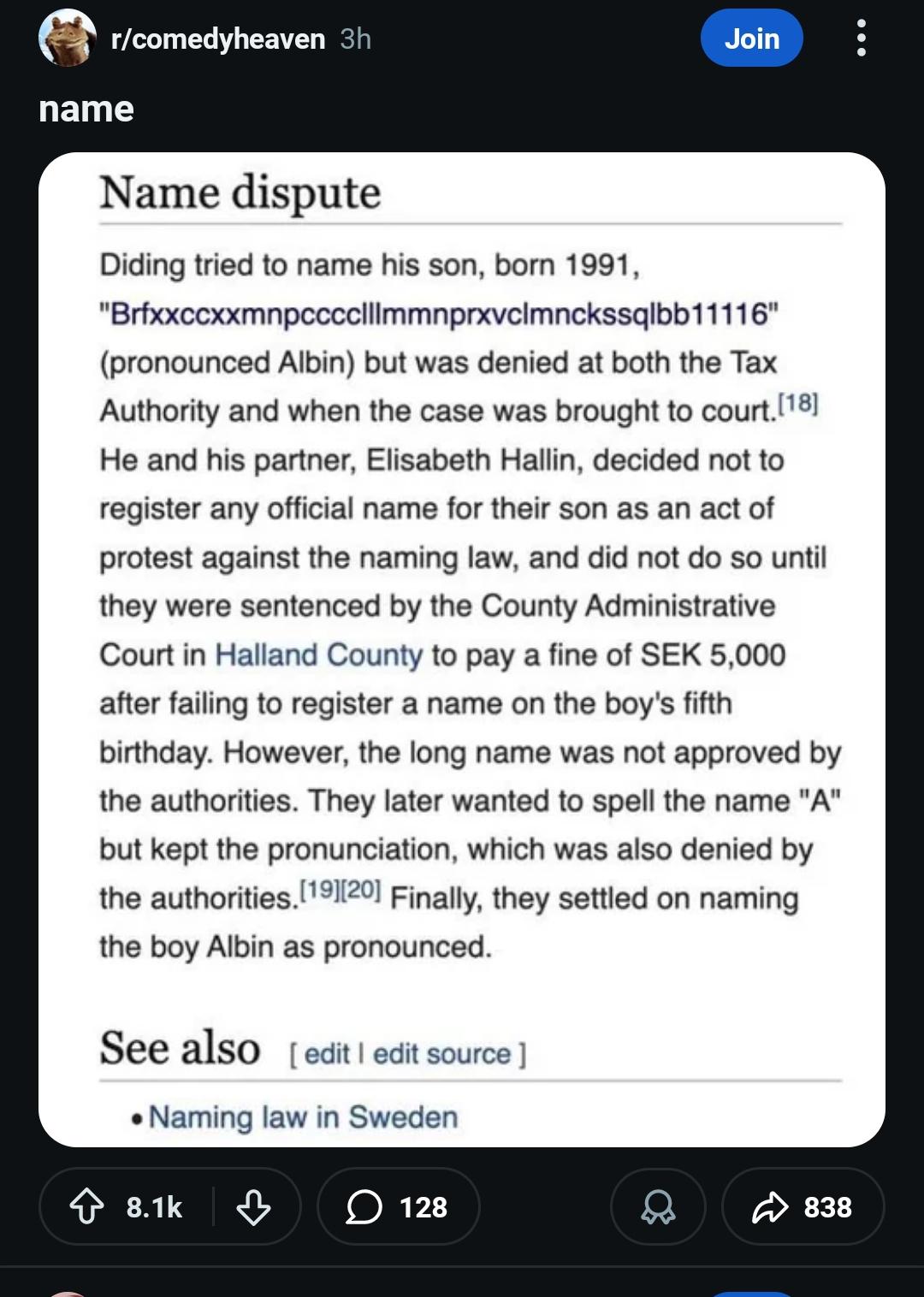The Untold Story of How - The Naming Dispute