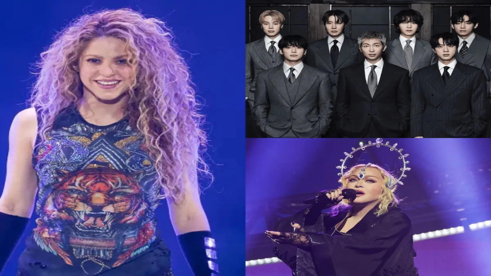 Madonna, Shakira, and BTS to - The Powerhouse Lineup: Three Generations of Global Icons