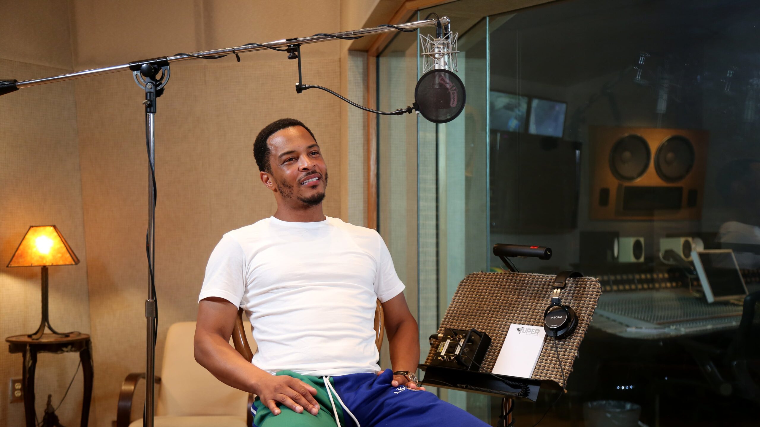 T.I. in recording studio during his career