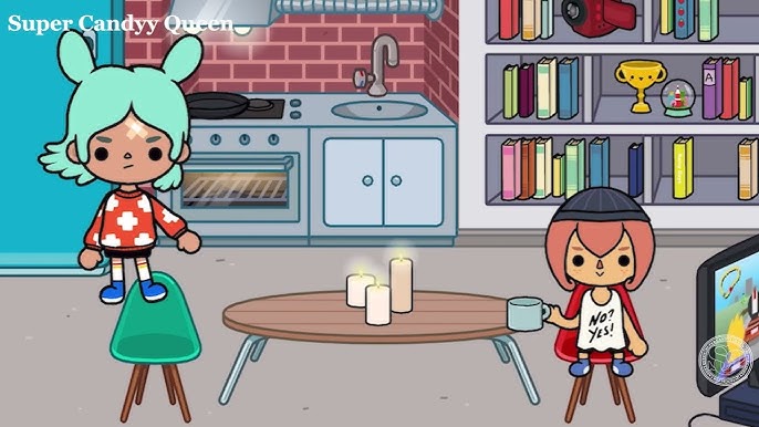 Toca Boca World mobile game interface showing colorful characters and environments