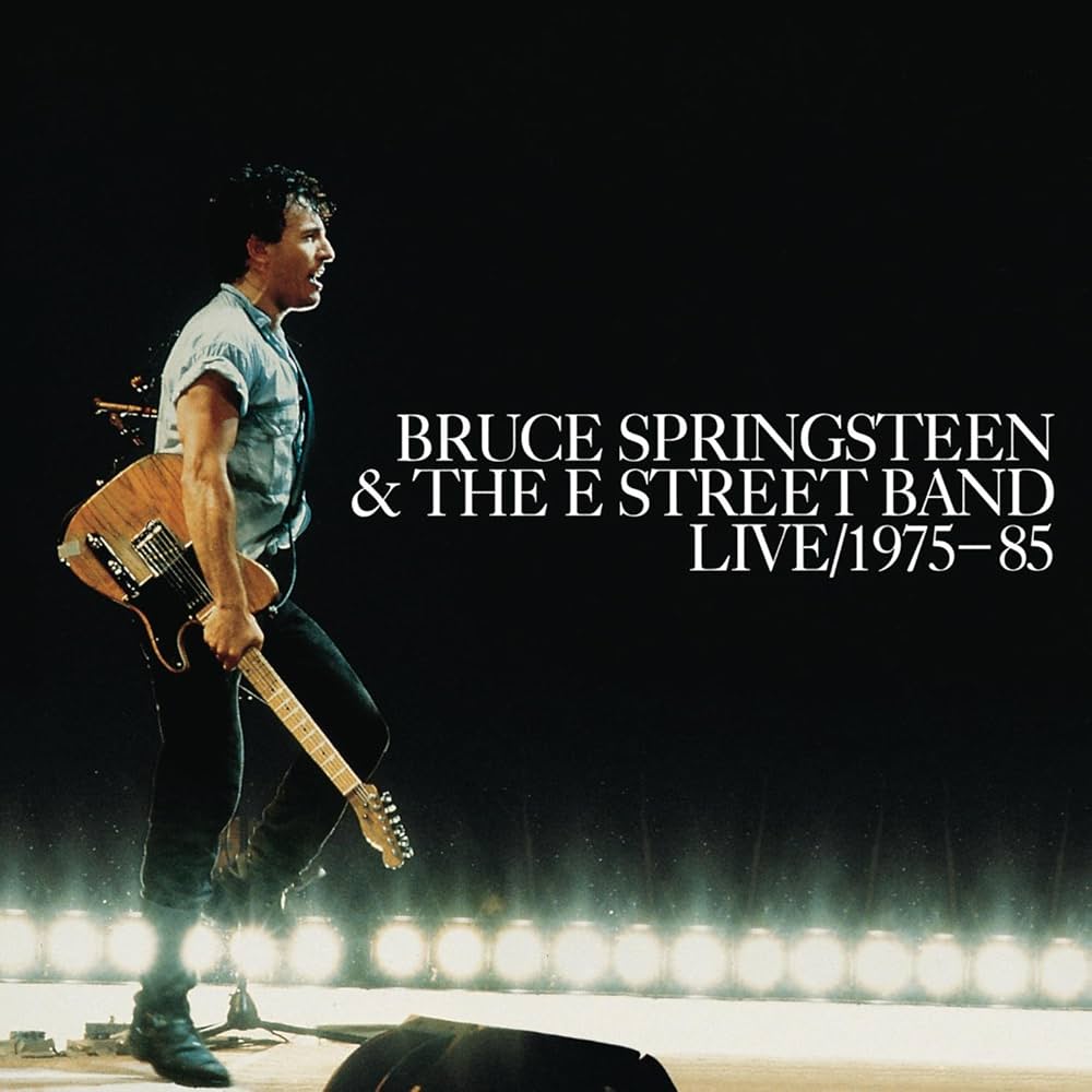 Bruce Springsteen performing at live concert