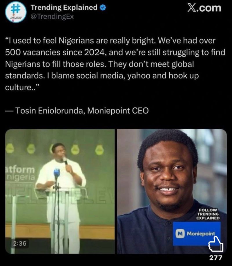 Nigerian technology industry social media discussion and debate