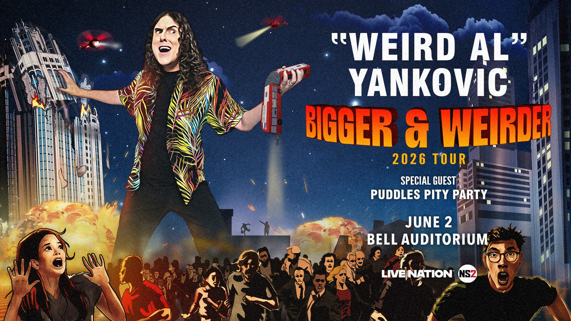 Weird Al Yankovic elaborate stage show performance