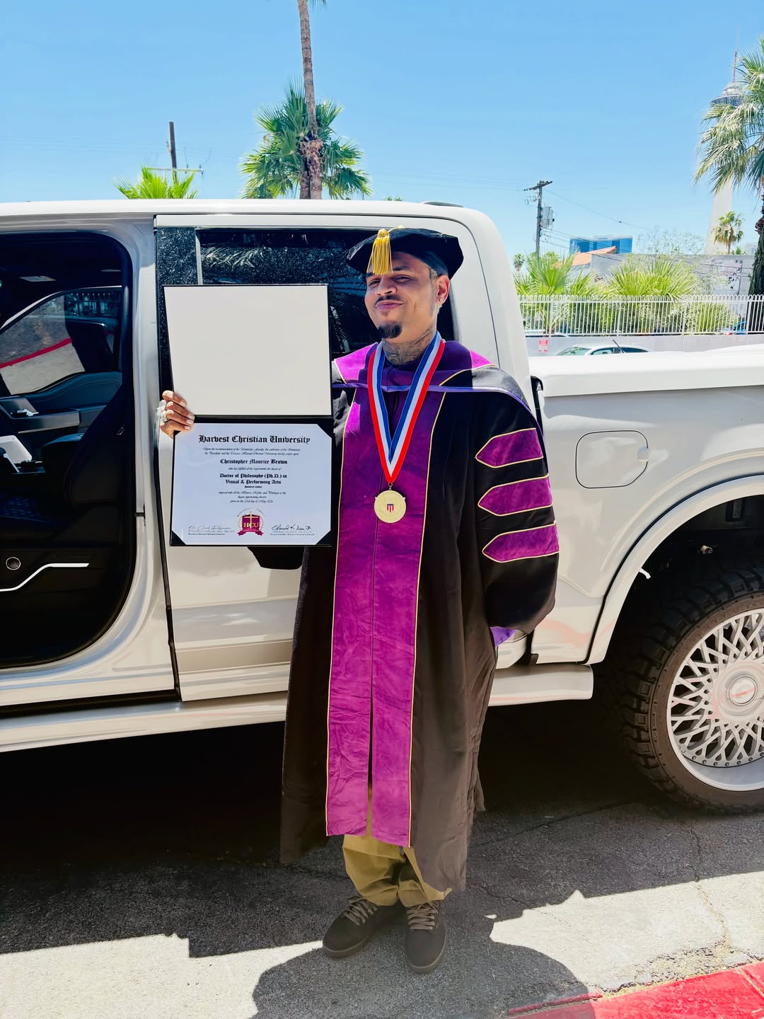Chris Brown Earns Honorary Doctorate - When Celebrities Meet Academia