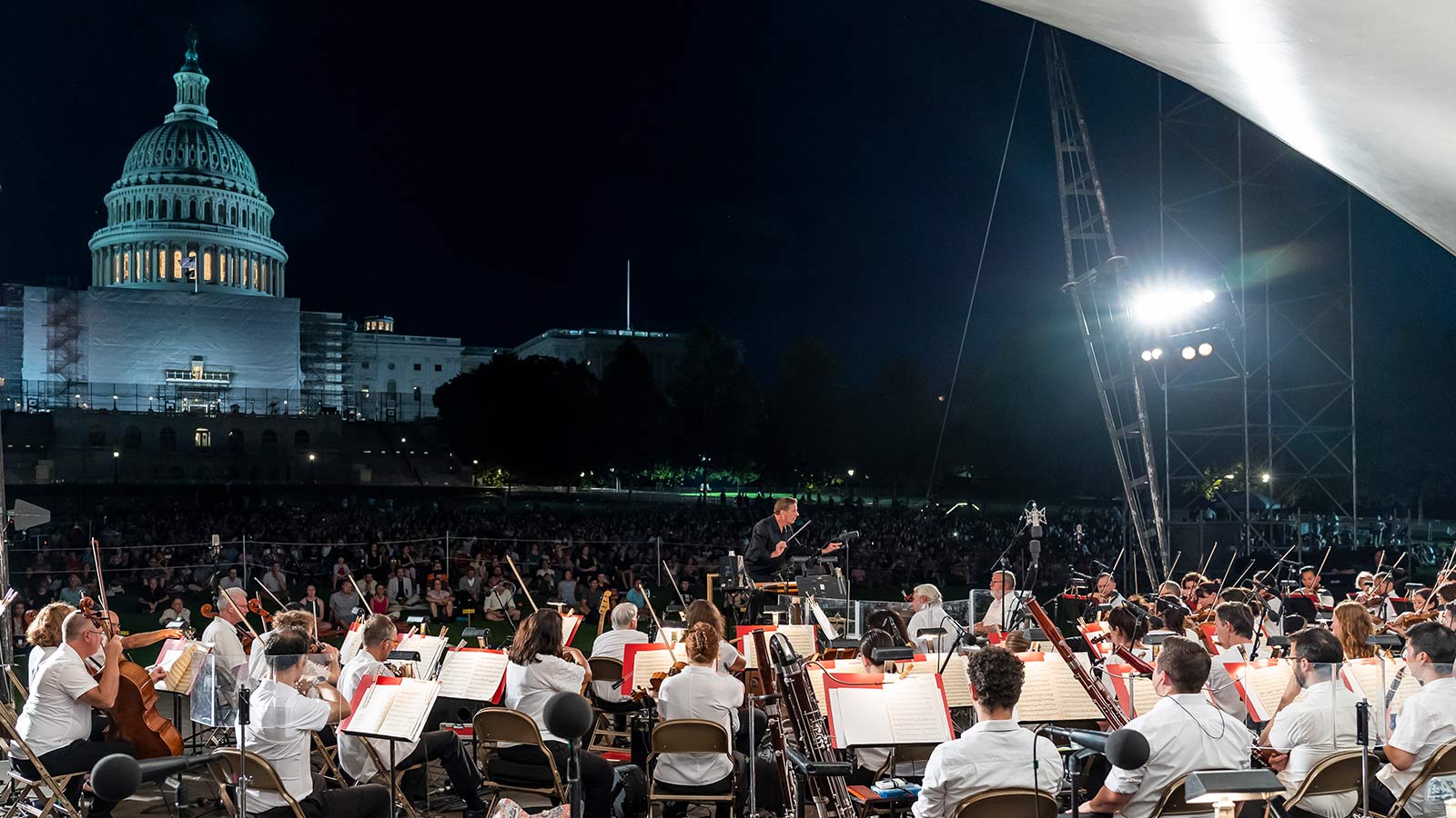 National Symphony Orchestra performing at the U.S. Capitol Fourth of July concert
