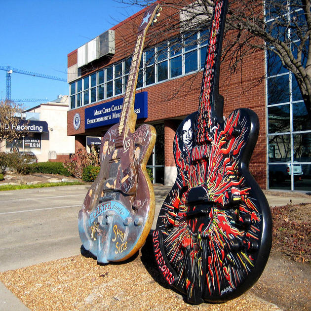 Inside a Nashville recording studio session