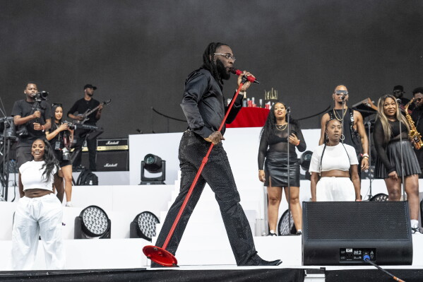 African music artists Afrobeats performance stage