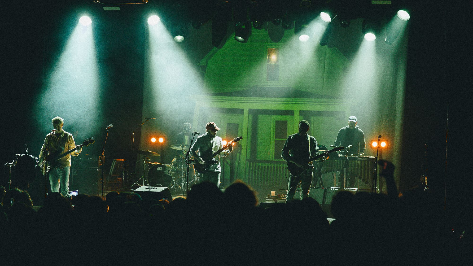 American Football performing live on stage
