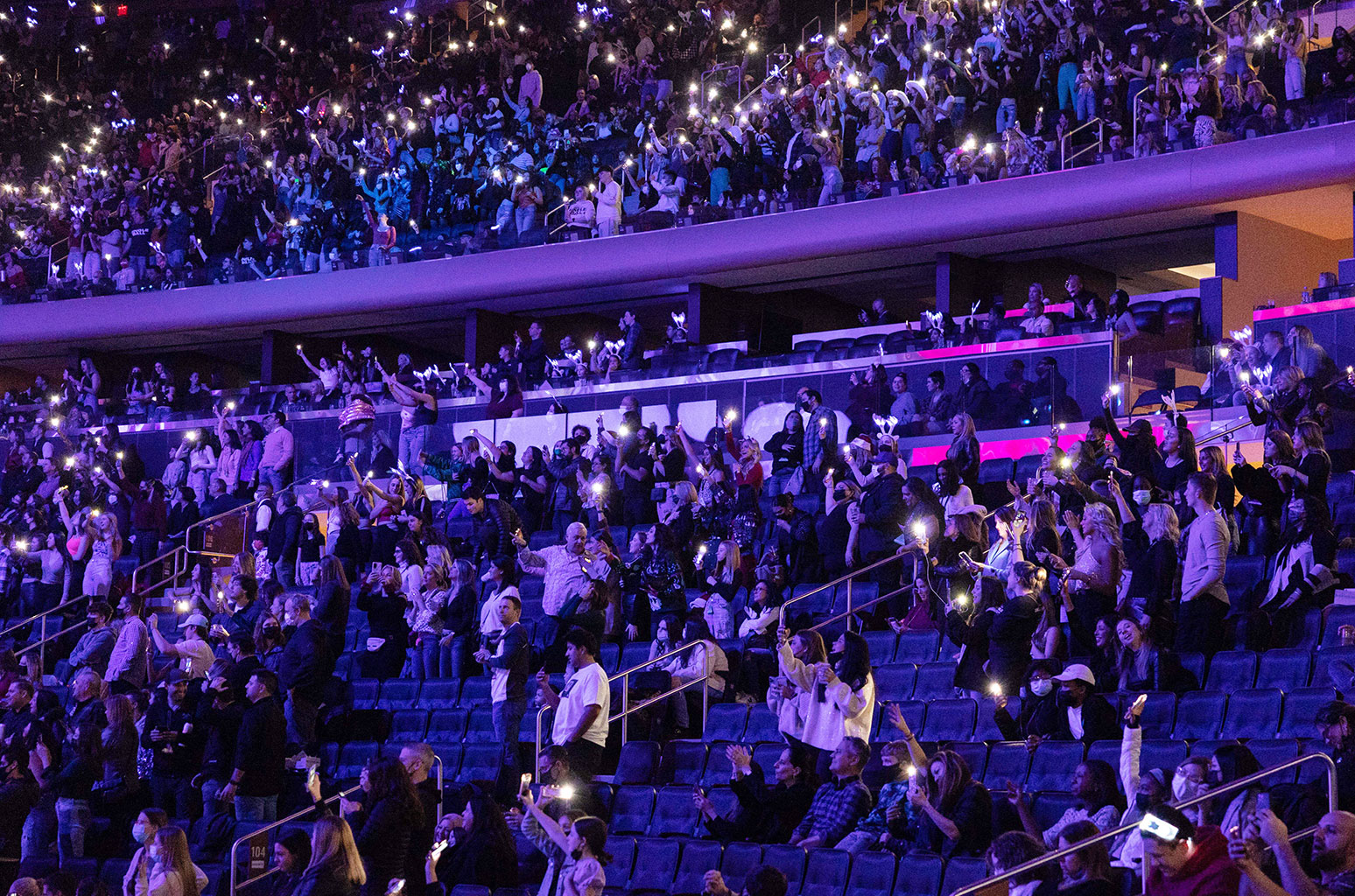 Live music concert audience experiencing a major show