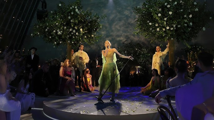 Ariana Grande performing live on stage