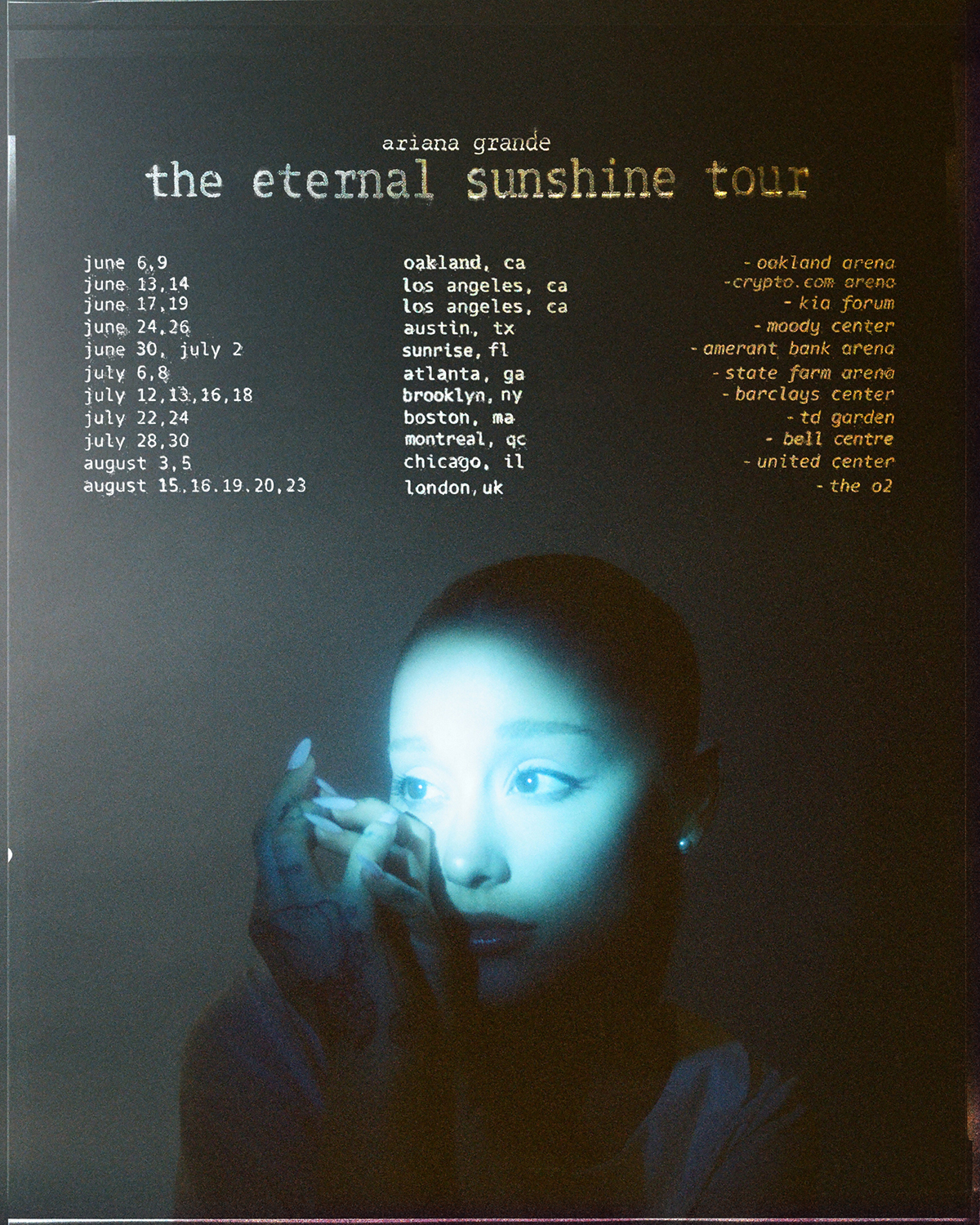 Ariana Grande on tour promoting Eternal Sunshine