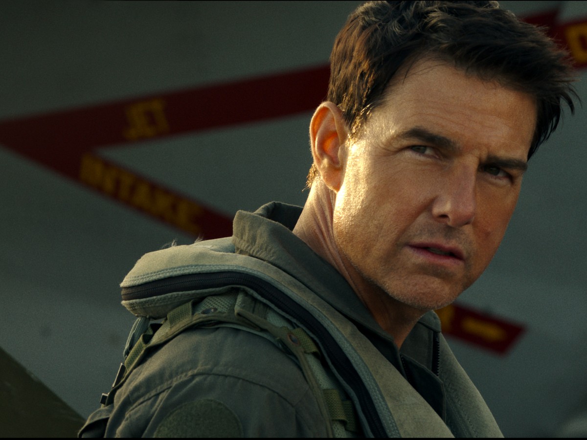 Tom Cruise in Top Gun: Maverick movie scene