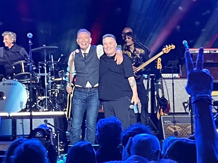 Bruce Springsteen performing with Kenny Chesney and Dropkick Murphys