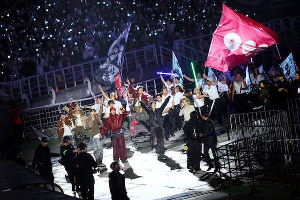 BTS performing for Australian fans at previous concert