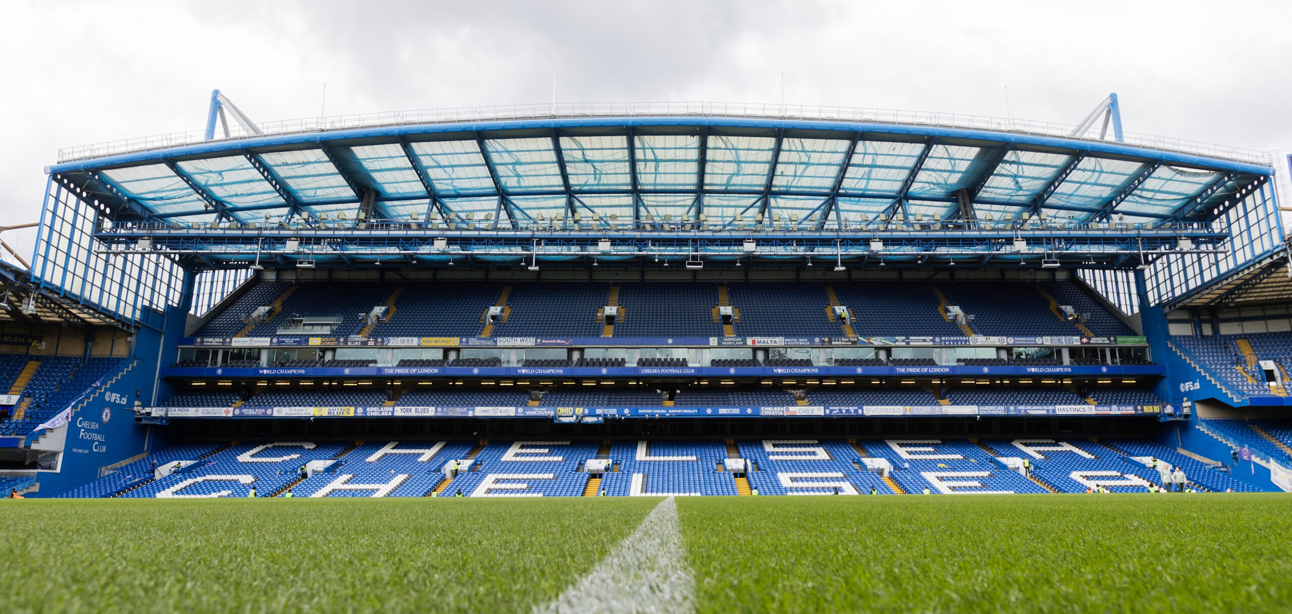 Chelsea Football Club Stamford Bridge stadium exterior