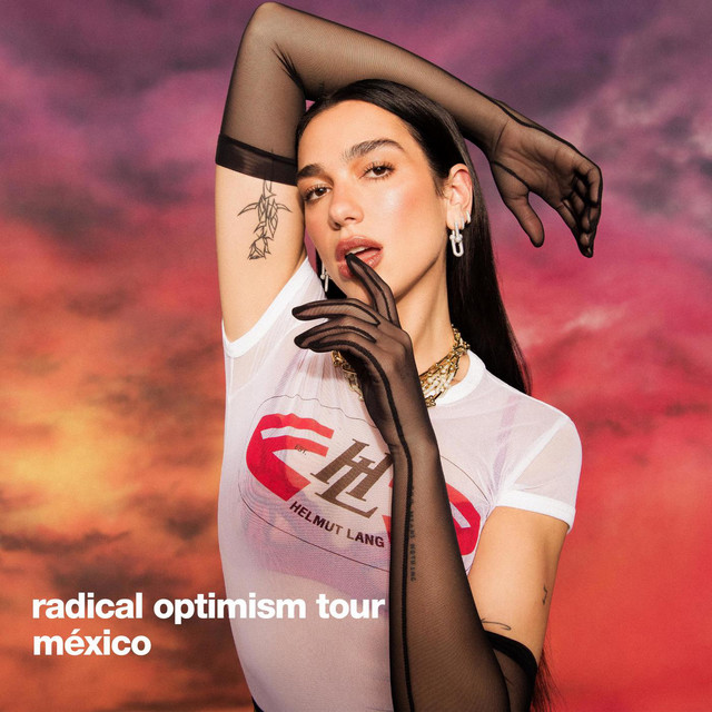 Dua Lipa performing on her Radical Optimism tour