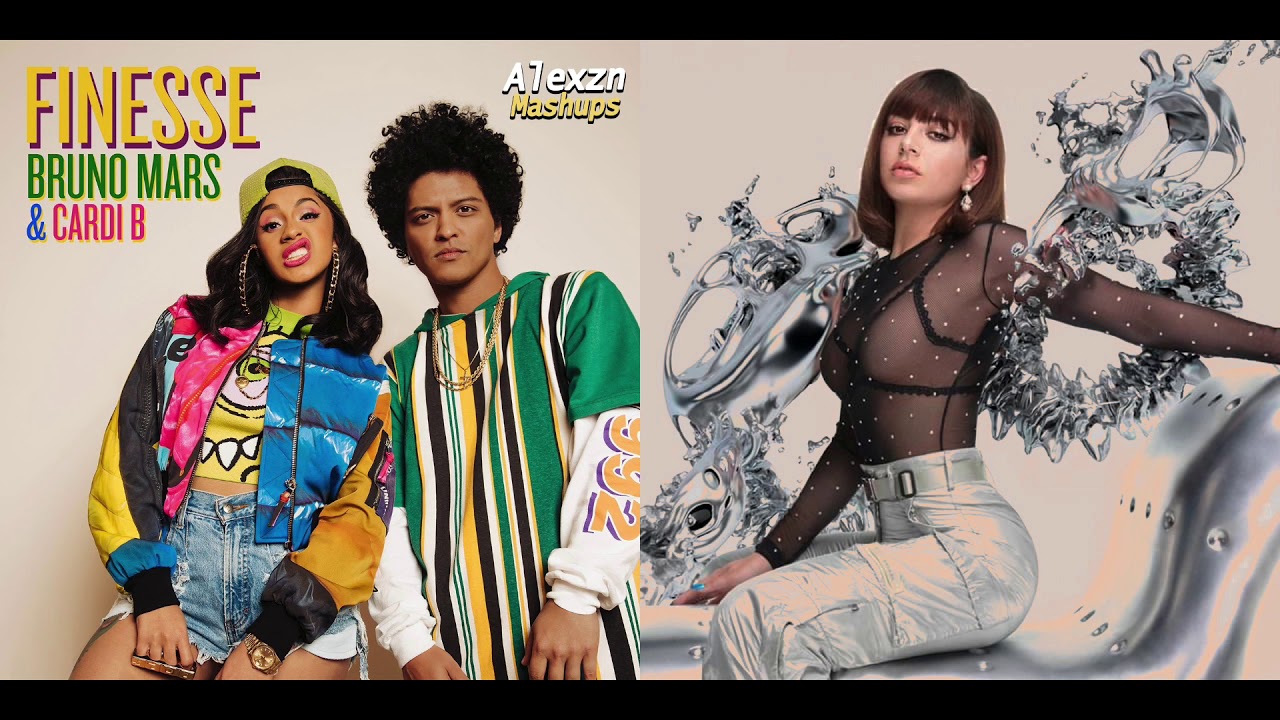 Charli XCX and Bruno Mars performing together