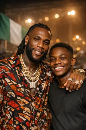 Tems Burna Boy dark skin Nigerian celebrity portrait