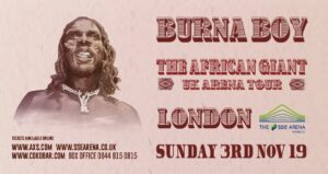 Burna Boy Wembley Stadium African Giant concert