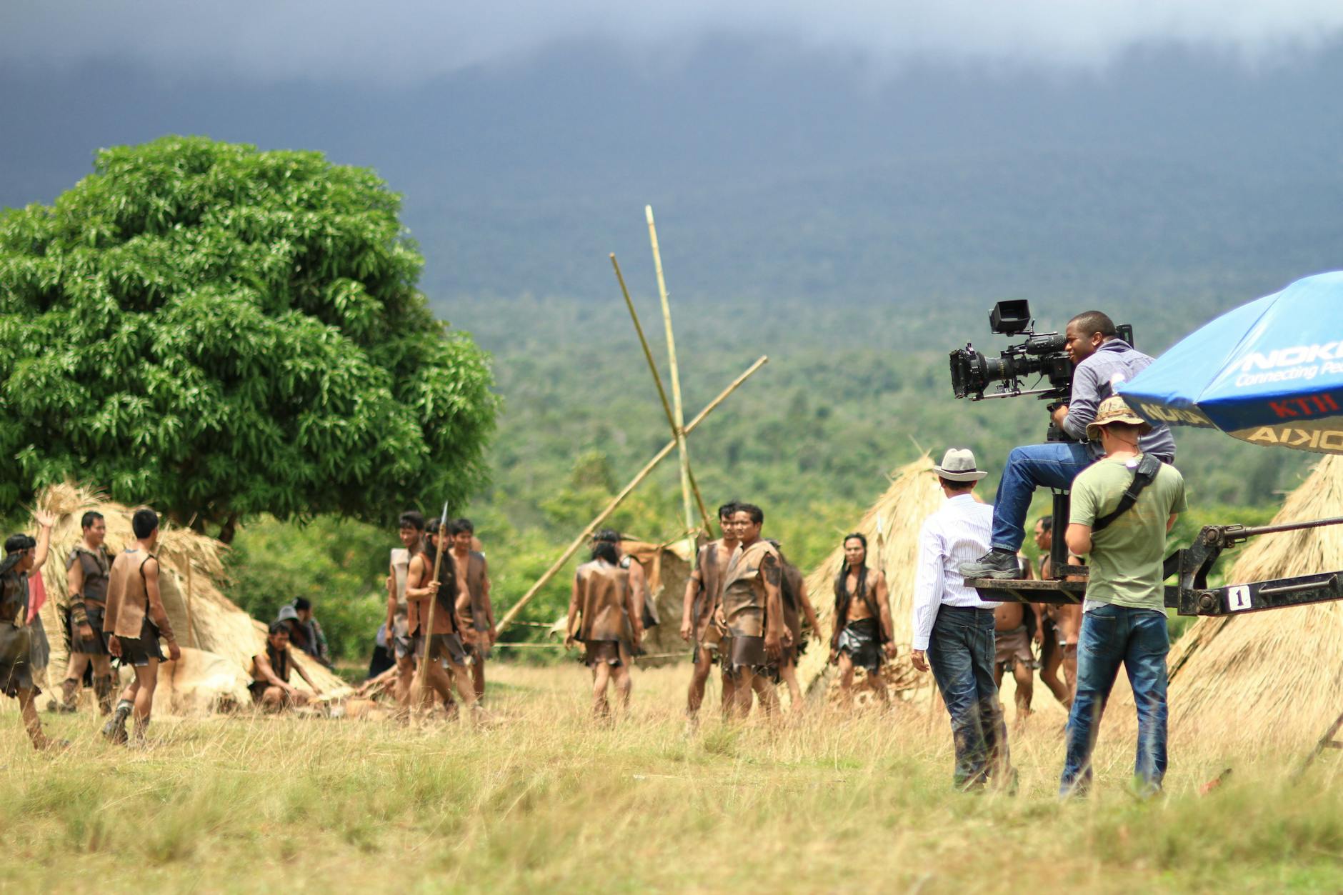 Nollywood movie production set