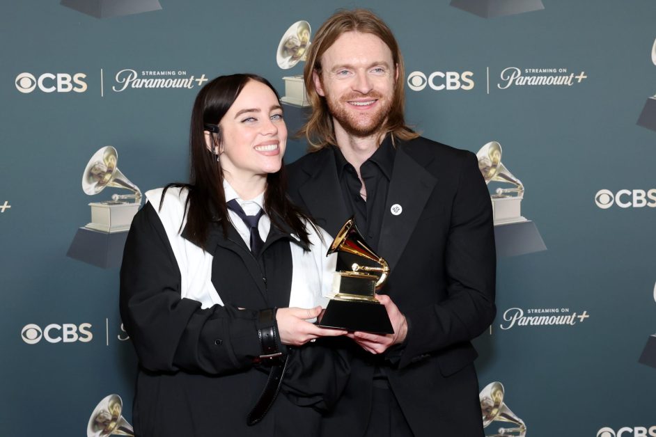 Billie Eilish and Finneas O'Connell at the Grammy Awards