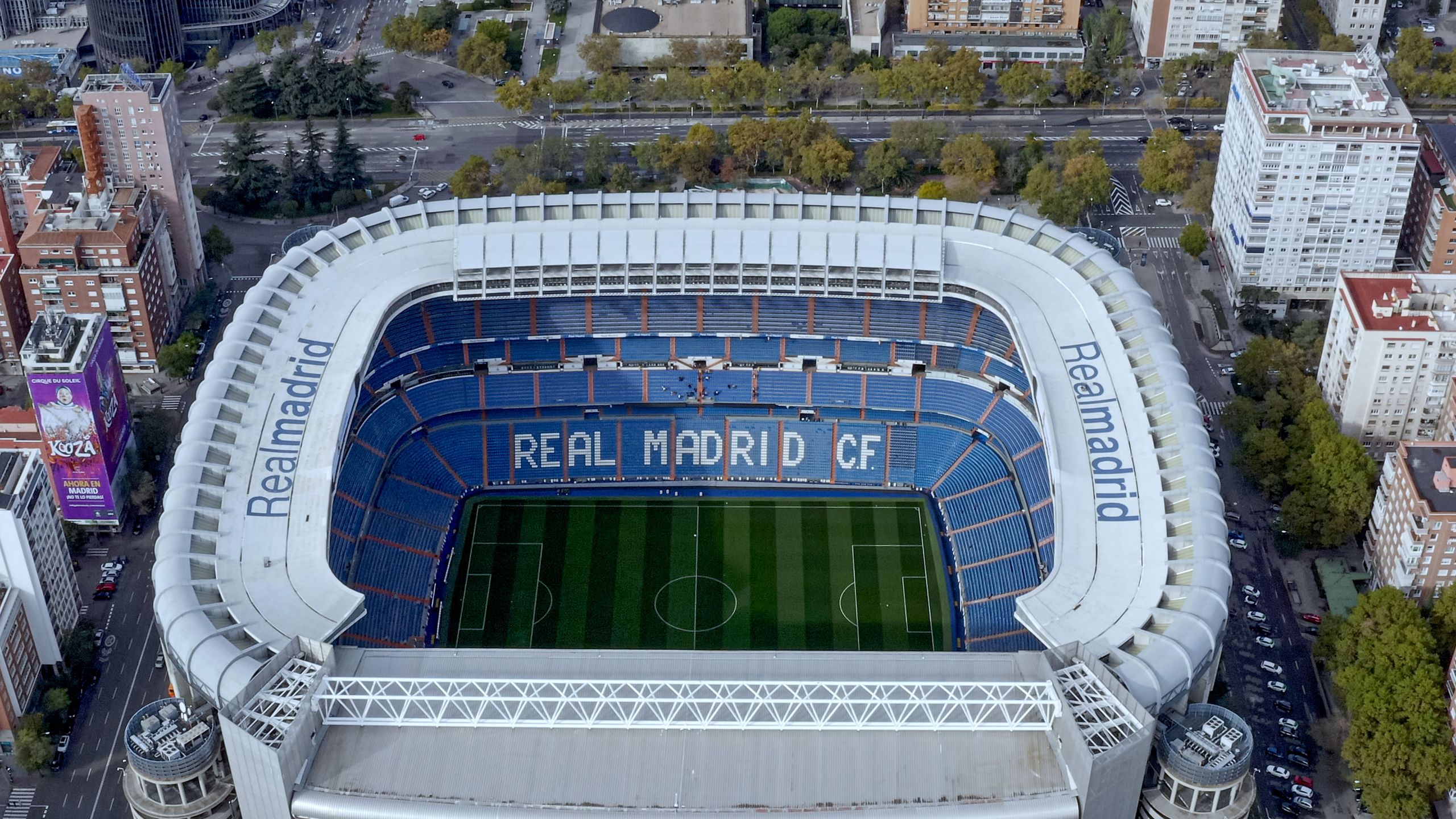 Santiago Bernabéu stadium exterior view