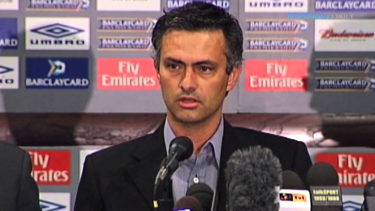 José Mourinho speaking to media at press conference
