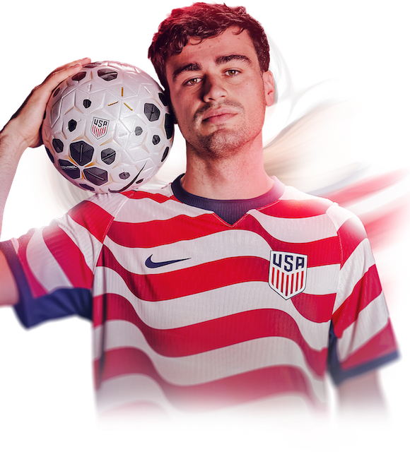 Gio Reyna USMNT attacking midfielder in action