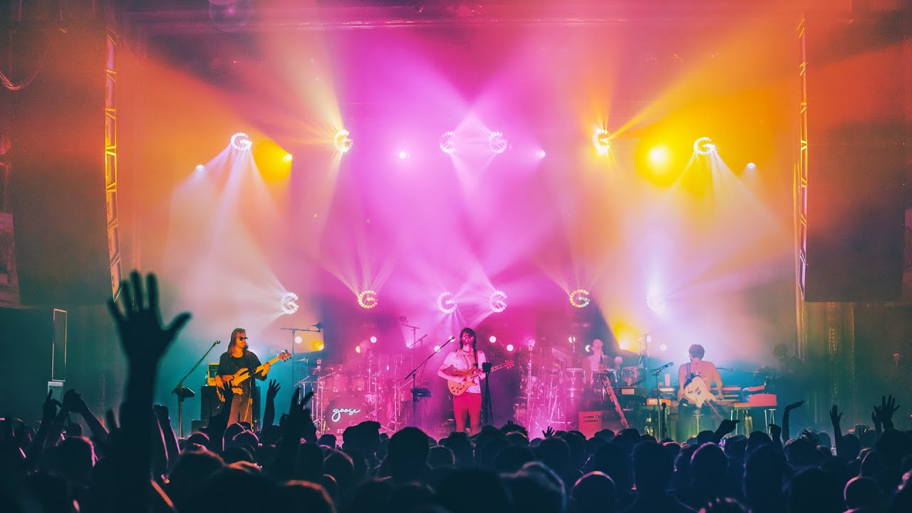 Goose performing live on stage during concert