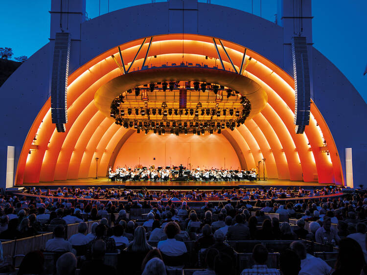 Modern concert venue with stage and audience seating