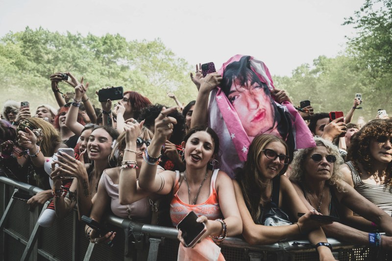 Massive crowd enjoying performances at Governors Ball Music Festival