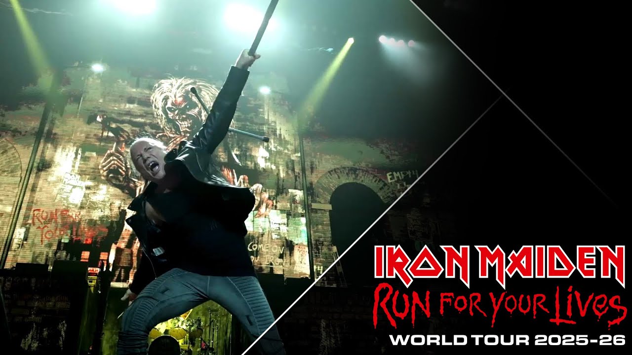 Iron Maiden Run For Your Lives Tour promotional poster