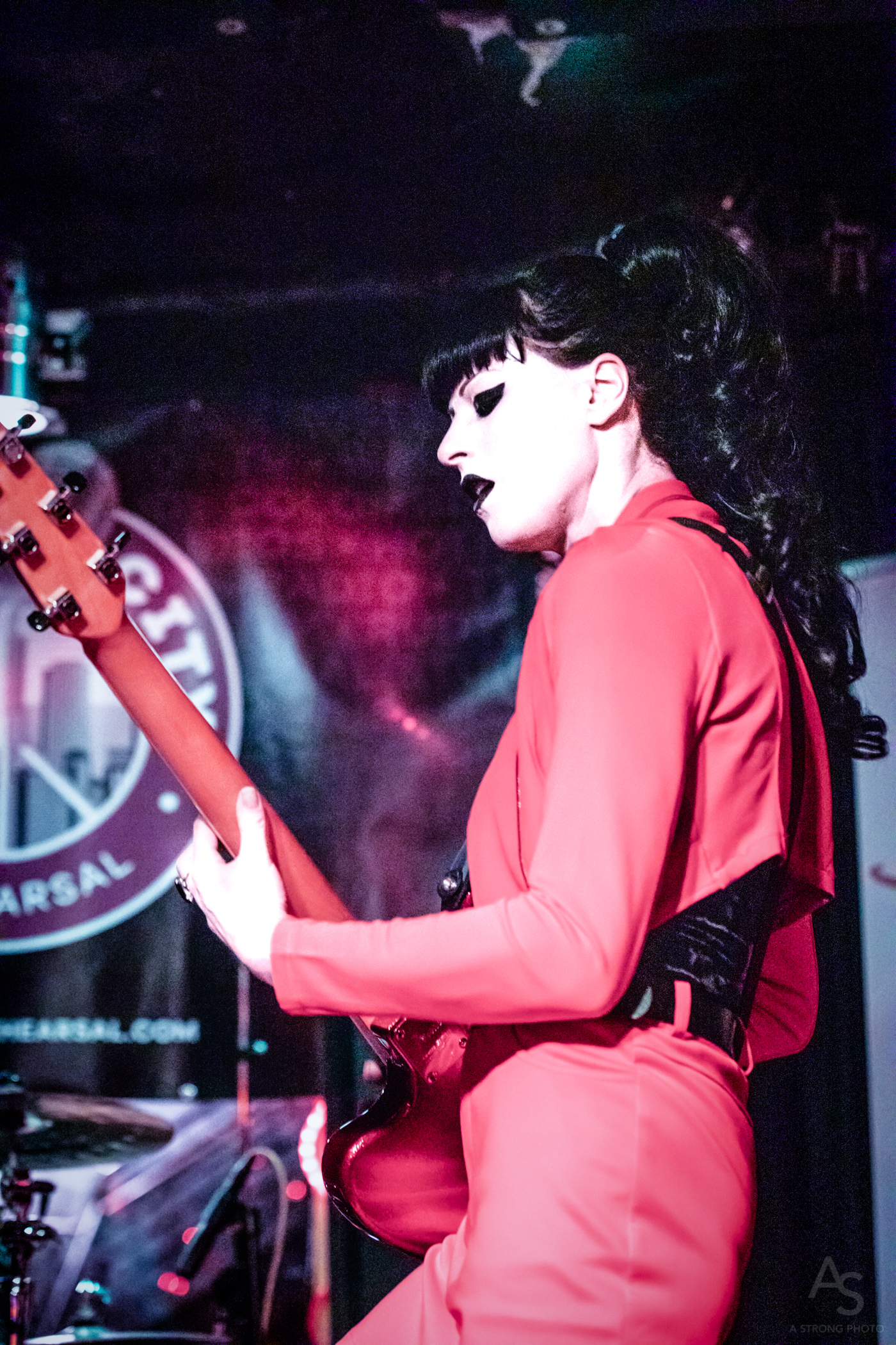 Olivia Jean performing live on stage as solo artist
