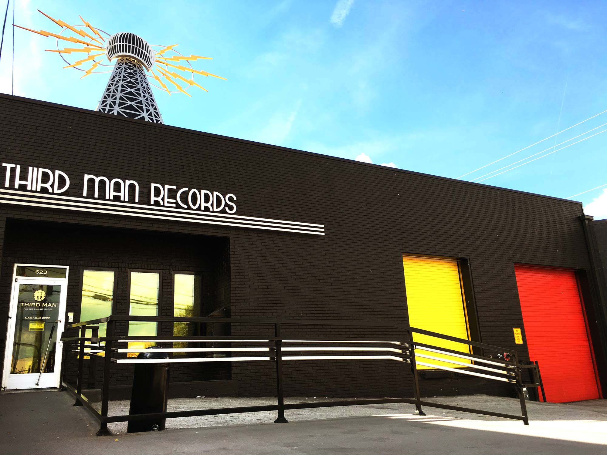 Third Man Records Nashville store exterior vinyl label