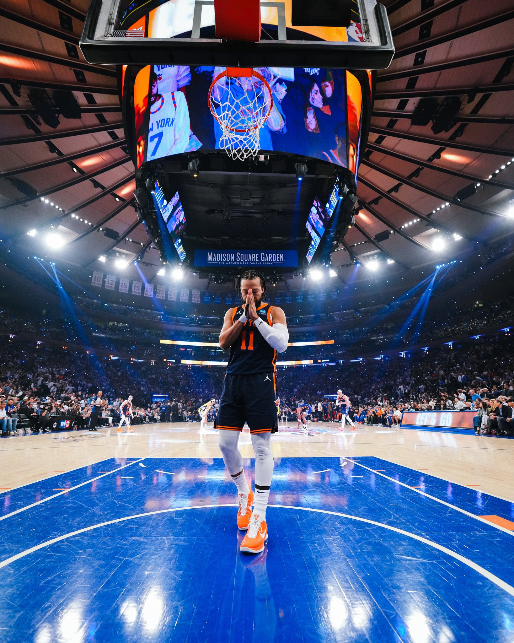 Jalen Brunson playing at Madison Square Garden