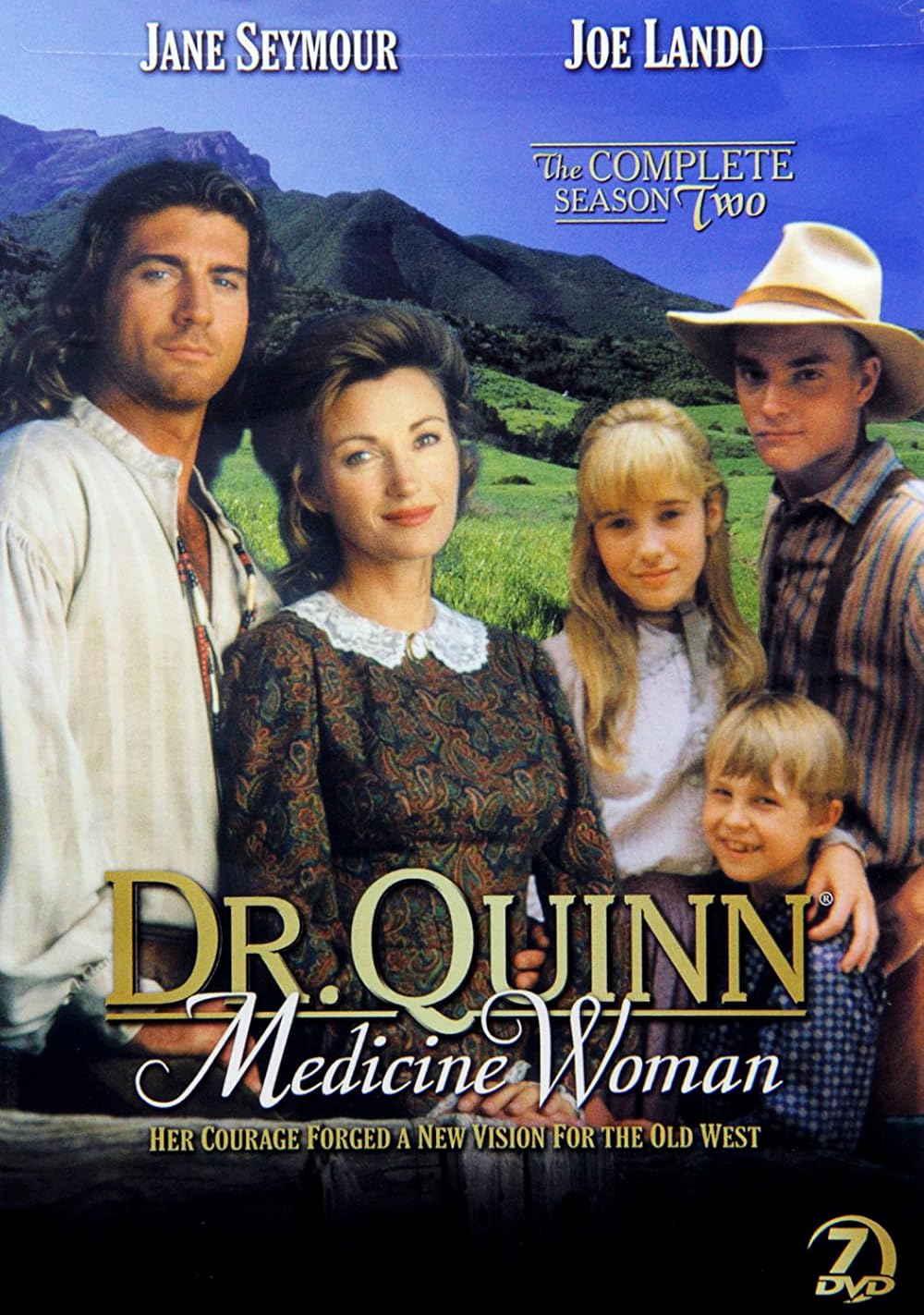 Jane Seymour in her iconic Dr. Quinn, Medicine Woman role
