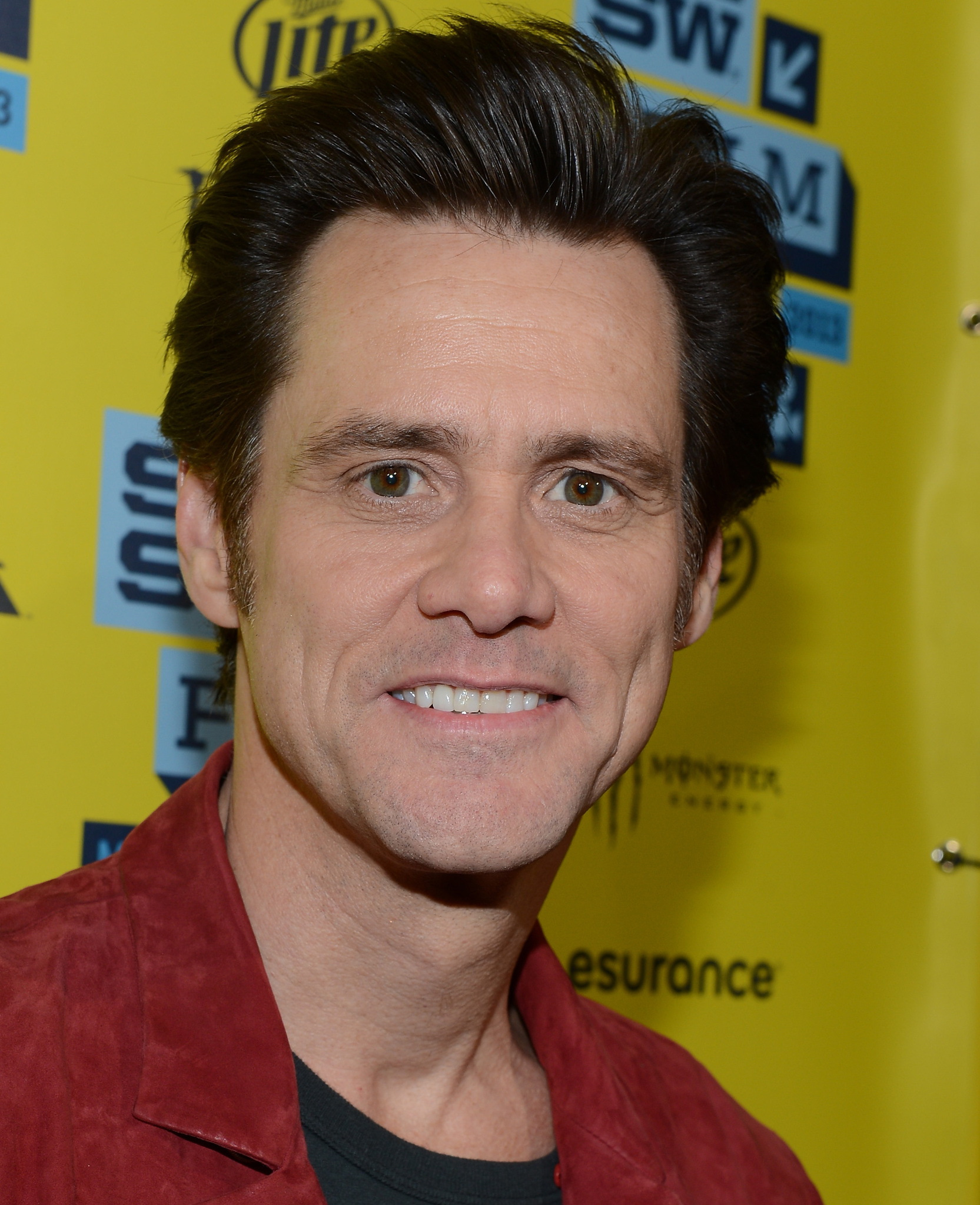 Jim Carrey at a Hollywood film premiere