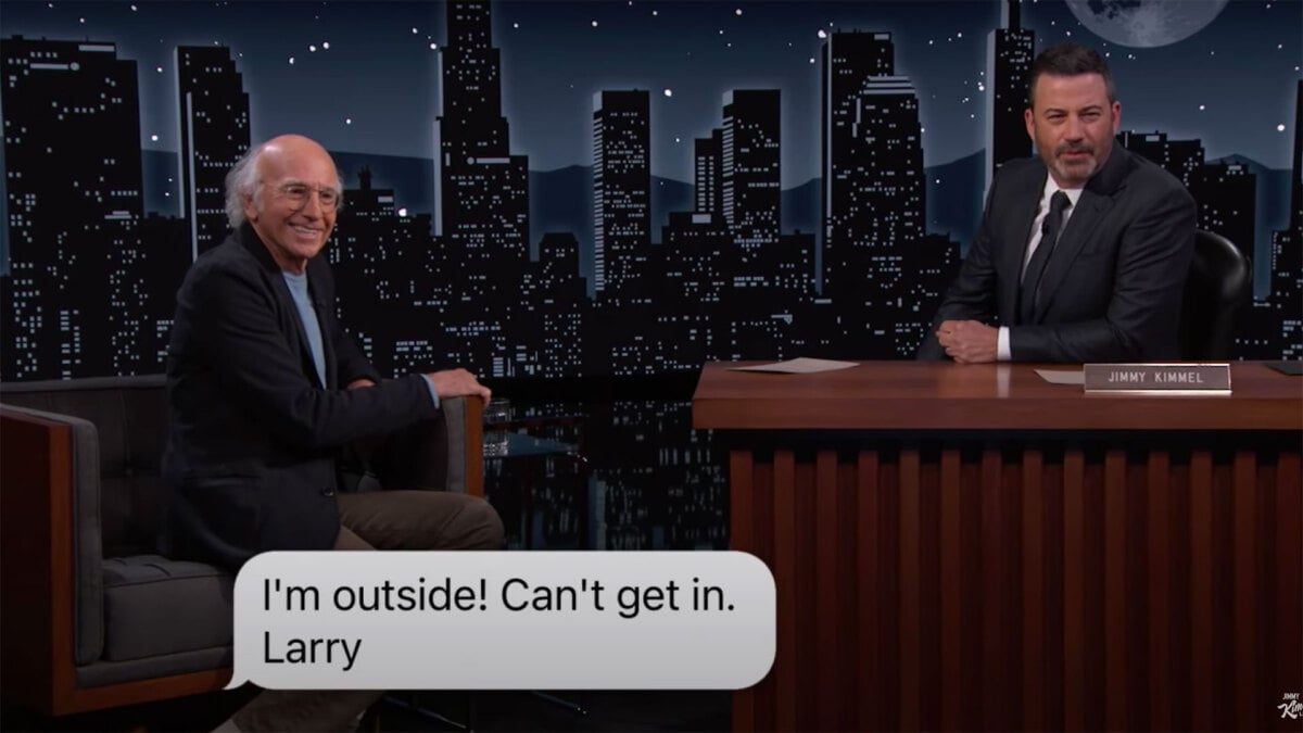 Larry David Refused to Sing - Jimmy Kimmel Calls Larry David Out