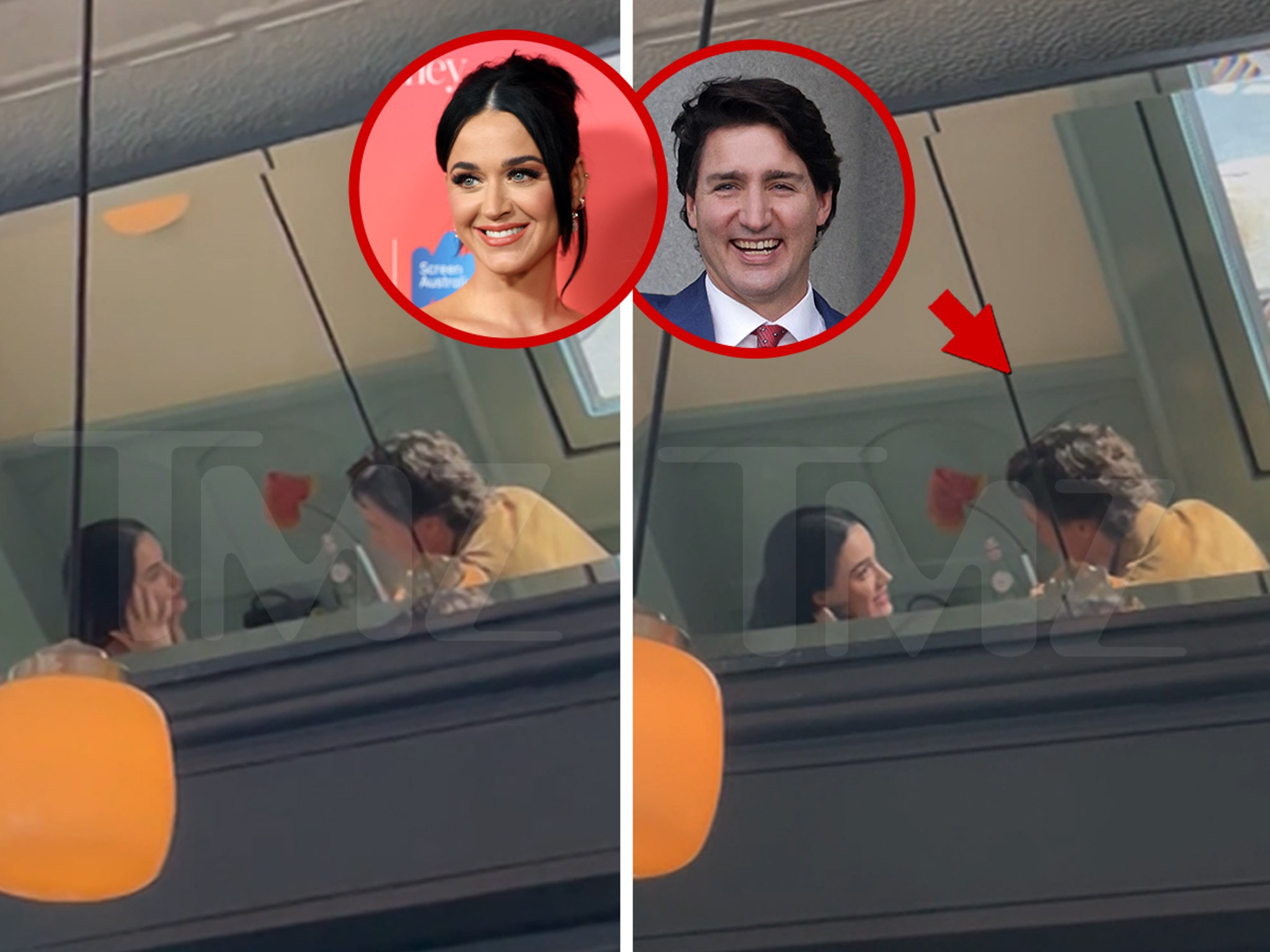 Katy Perry and Justin Trudeau dining together at Le Violon restaurant
