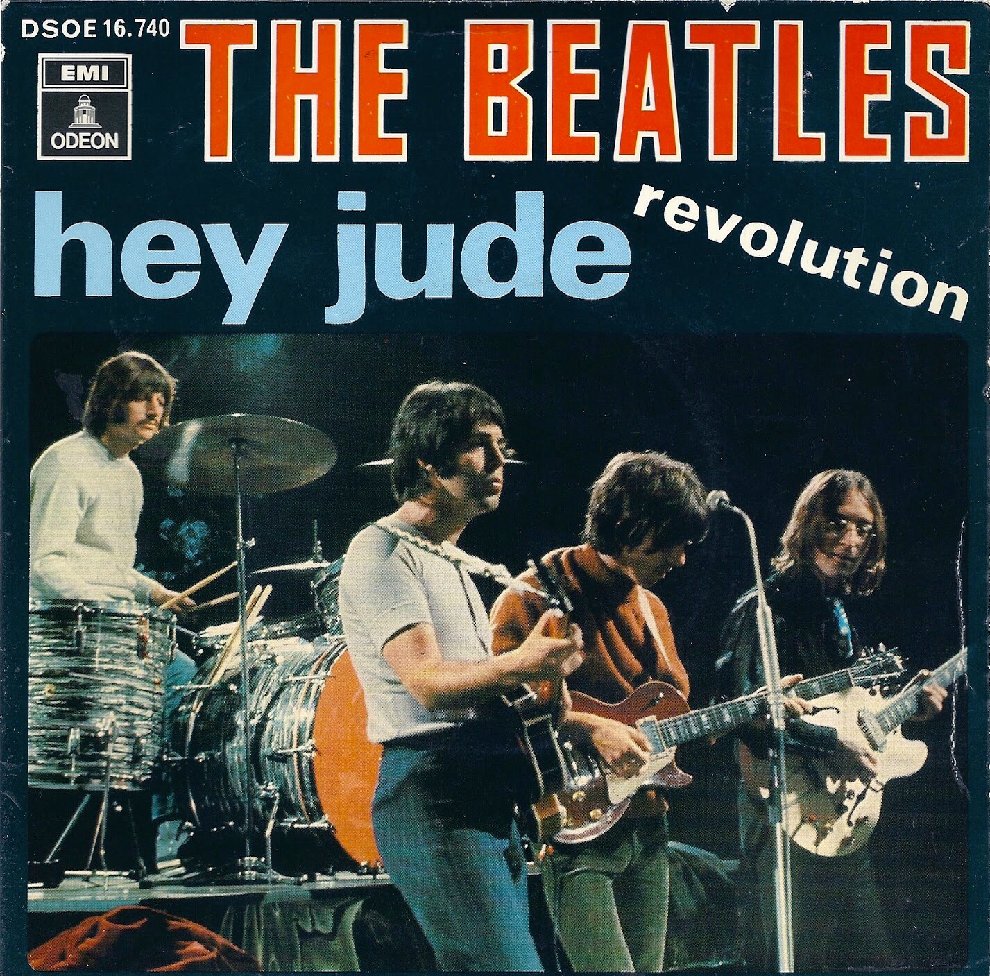 The Beatles Hey Jude iconic single artwork
