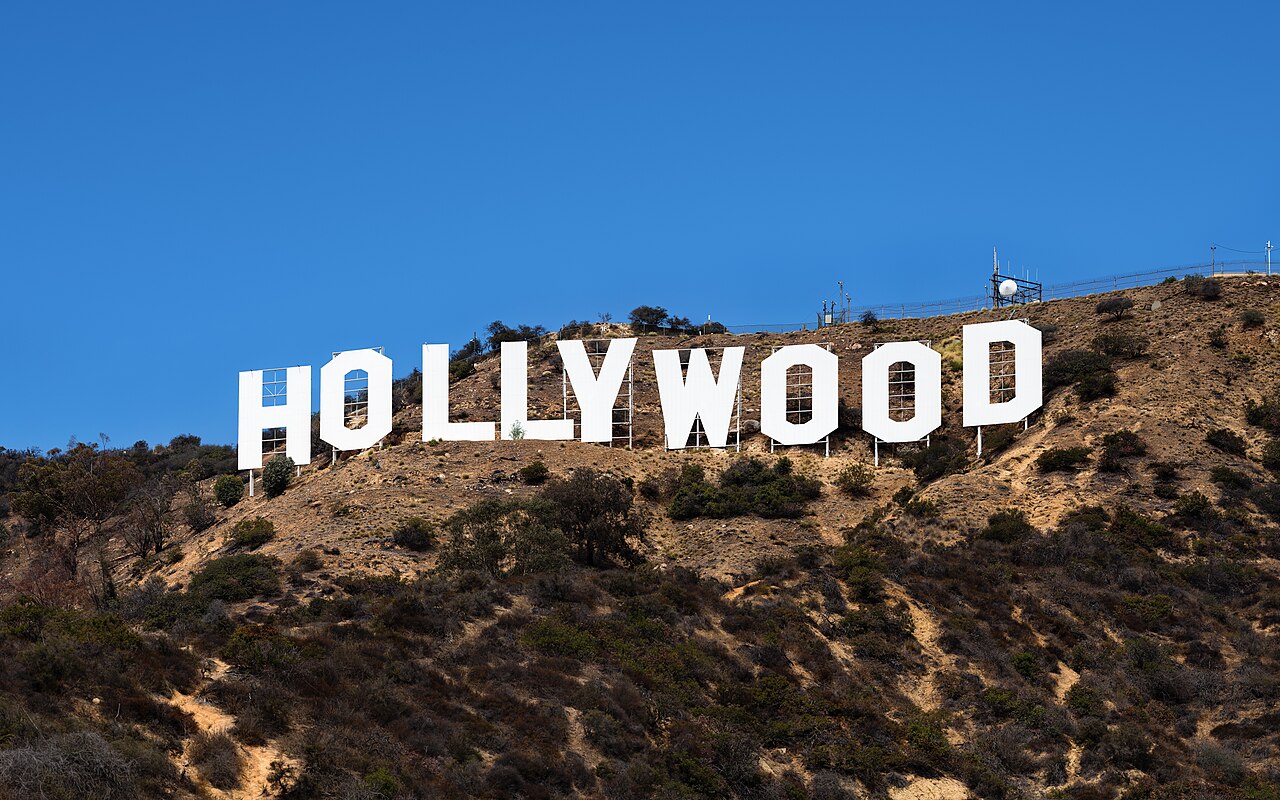 Modern Hollywood movie production set