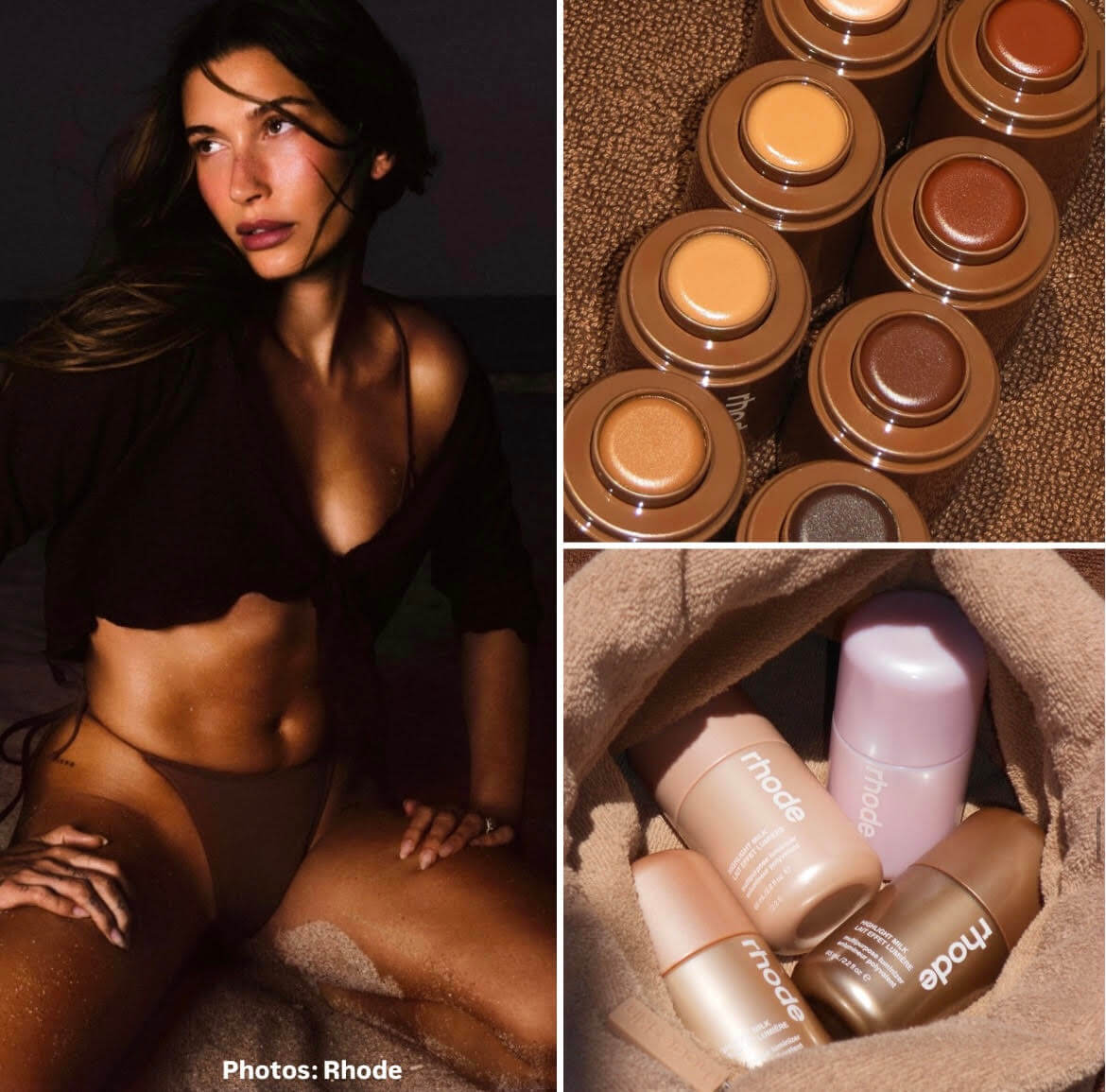 Hailey Bieber Rhode Skin - Meet the Pocket Bronze and Highlight Milk