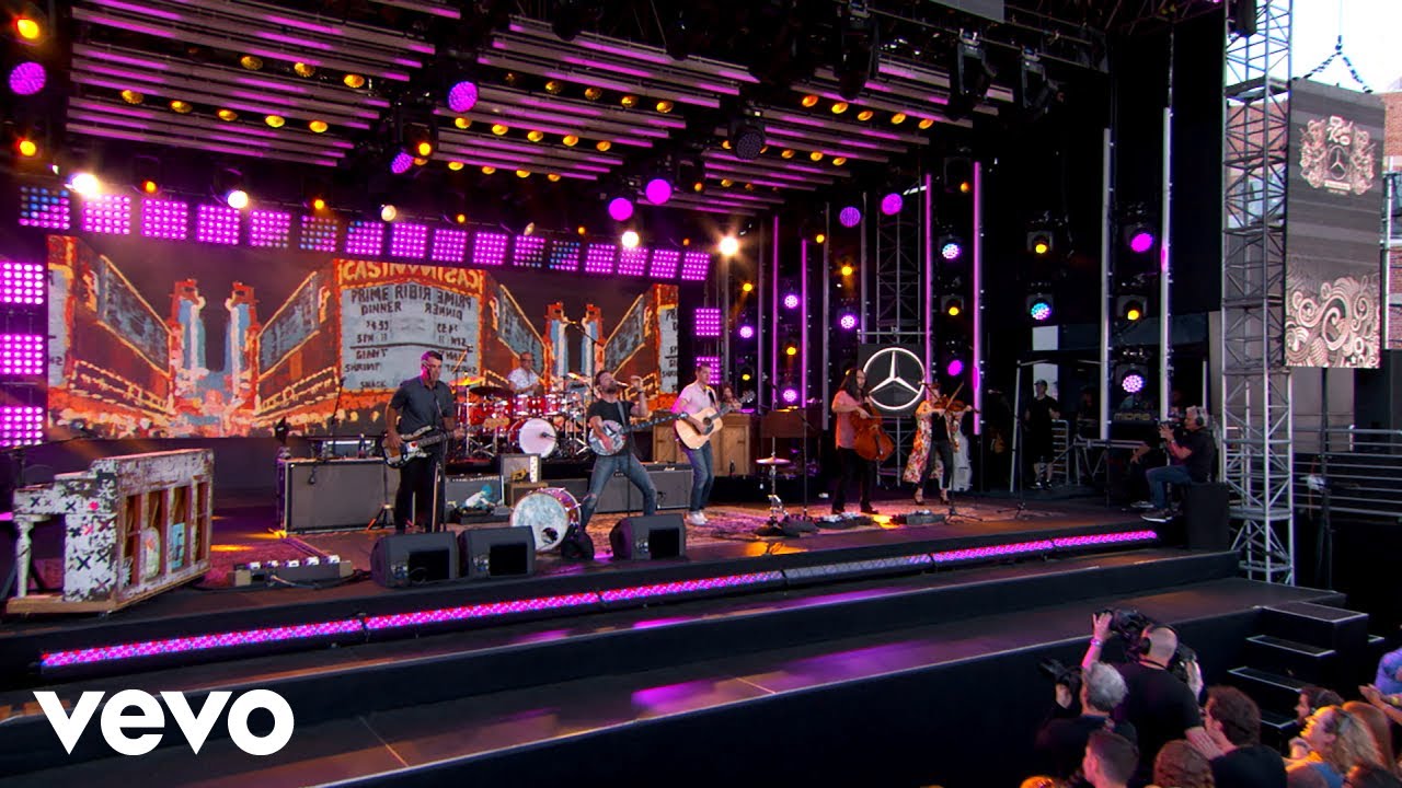 Jimmy Kimmel Live musical performance stage setup